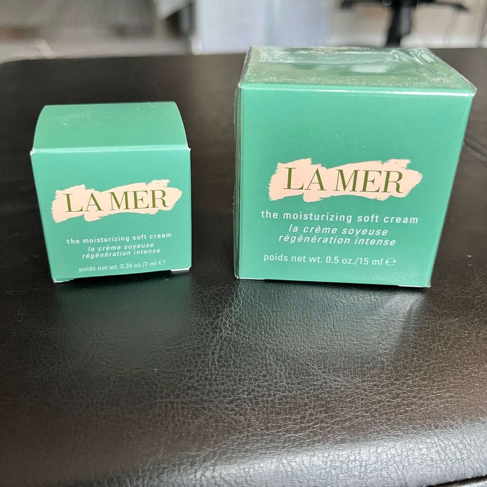 La Mer Moisturizing Soft Cream Set of 2 NEW hydrating facial moisturizer